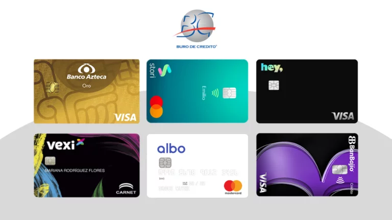 6 MEJORES tarjetas de crédito sin buró en 2022