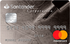 Tarjeta de Crédito Santander Mastercard Corporativa