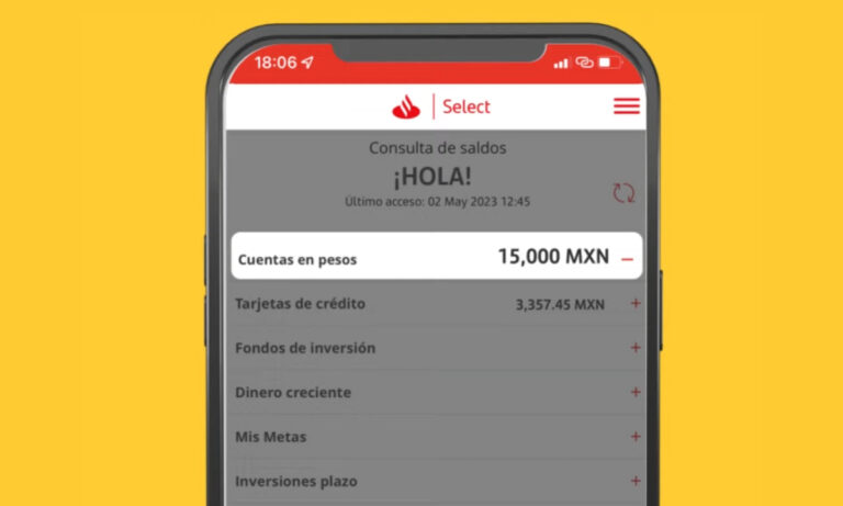 Cómo consultar tu saldo Santander por celular