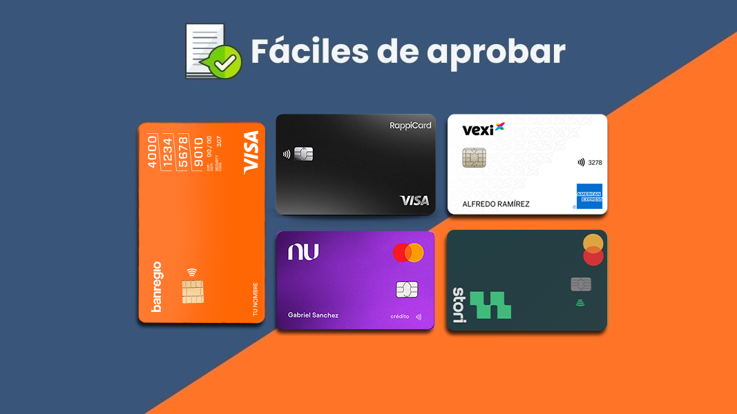 5 tarjetas de crédito fáciles de aprobar